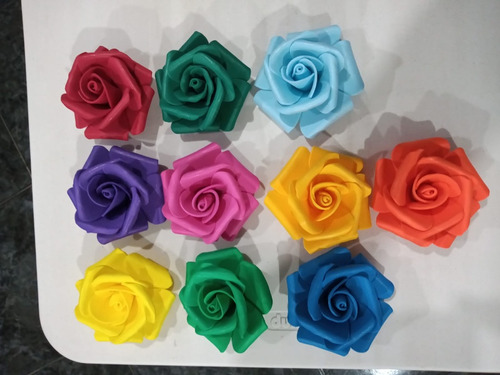 50 Rosas Grandes Artificiales En Fomy. 