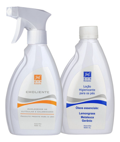 Kit Emoliente Pronto E Loção Higienizante 500ml C/ 1 Válvula