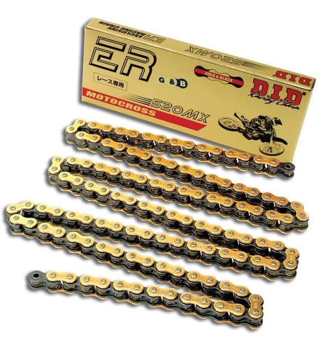 Cadena Did 520mx Er Reforzada 118l Dorada Qpg Mxparts