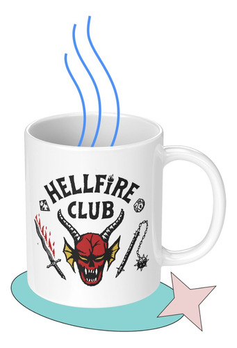 Taza Tazon Mug Hellfire Club Stranger Thing