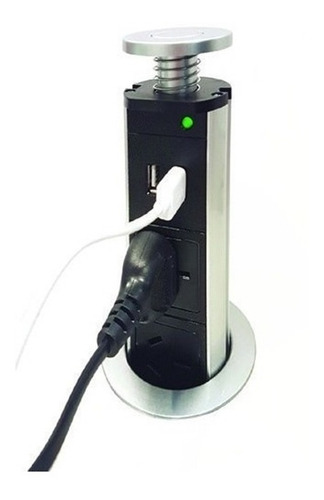 Estacion De Carga Telescopica Torre Embutir Toma Usb Tbcin