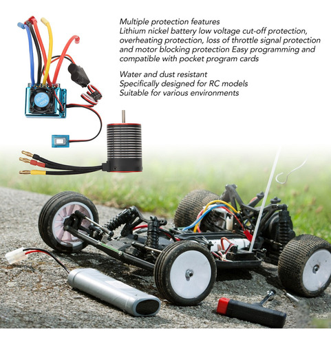 Set Esc De Motor Sin Escobillas Rc Professional, Resistente