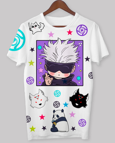 Remera Niños, Satoru Gojo, Jujutsu Kaisen, Edición Kawaii