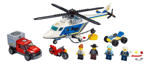 Juguete Policía Persecución Lego En Helicóptero 60243