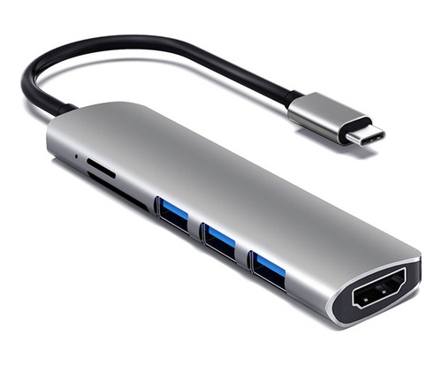 Adaptador Usb Tipo C A Hdmi Hub 4k Thunderbolt 3 Sd Multiple