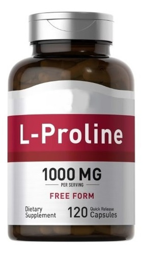 L-proline 1000 Mg 120 Cápsulas