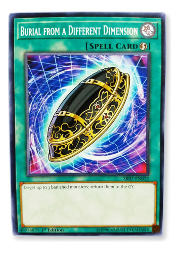 Yugi-oh! Burial From A Different Dimension Sr07-en032 Común