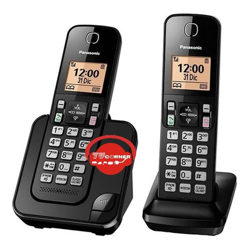 Teléfono Inalámbrico Panasonic 2 Bases + Altavoz + Identicad