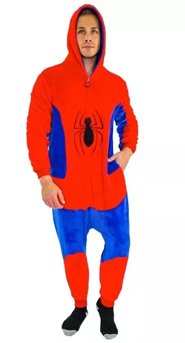 Pijama Macacão Pelúcia Homem Aranha Kigurumi - Original