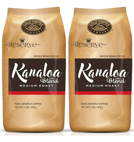 Grano De Caf&eacute; De Hawaiian Gold Kona. 2 Paqietes. 32 O