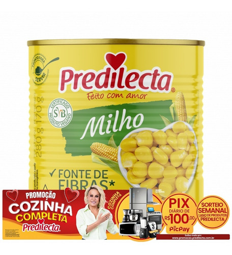 Imagem 2 de 4 de Milho Verde Lata 170g Predilecta
