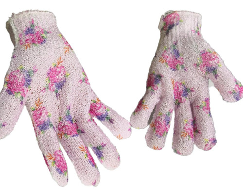 10 Par Guantes De Baño Exfoliantes Avon Flores