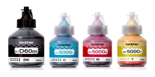 Imagen 3 de 3 de Tinta Brother Btd60bk Bt5001 Imp T510 T710 Combo Orig