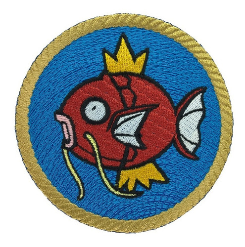 Magikarp - Parche Bordado - Pokémon - Nintendo - 8 X 8 Cm