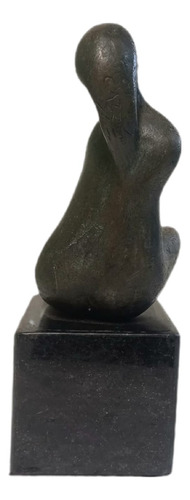 Héctor Carybé, Escultura Em Bronze 24x13x09cm Fora A Base B8 Verde-escuro (Usado)