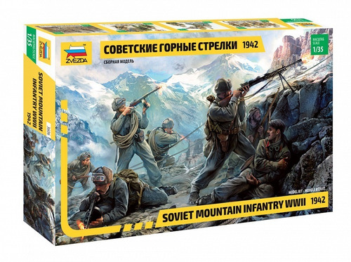 Soviet Mountain Infantry Ww2 1942 By Zvezda # 3606 1/35