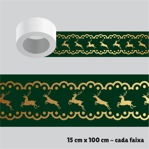 Kit - Faixa Adesiva Para Vitrine - Natal 6 - 02 Unid