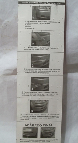 Imagen 3 de 3 de Protectores Parachoques Para Vehículos 47 Cm