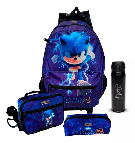 Bolsa Lancheira Térmica Escolar Sonic Personagem