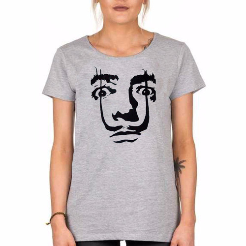 Remera De Hombre Salvador Dali Pintor Bigote Loco Genio