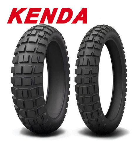 Pneu Kenda 120/70b19 + 170/60b17 K784 Big Block Moto