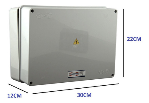 Caja De Paso Derivacion Plastica Estanca Ip65 300x220x120mm