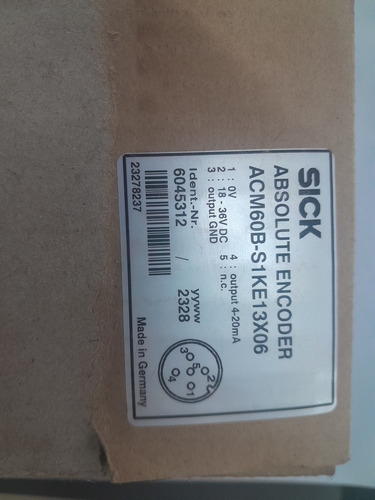 Encoder Absoluto Acm60b-s1ke13x06 Sick
