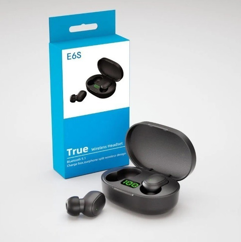 Imagen 2 de 2 de Auriculares Inalámbricos E6s Celu Tablet Musica Juegos Bluetooth