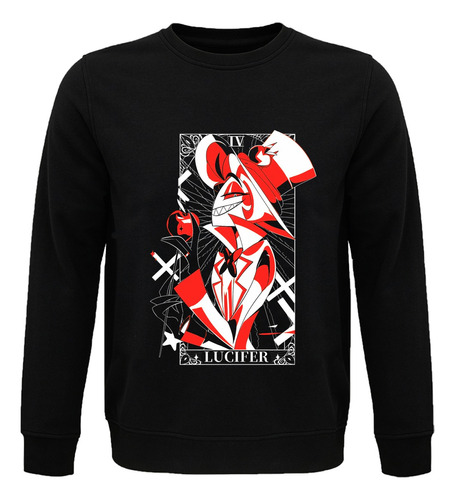 Sudadera Lucifer Morningstar Tarot Hotel Hazbin Anime Manga