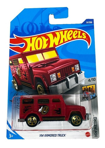 Hw Armored Truck Red Hot Wheels 4/10 (31)