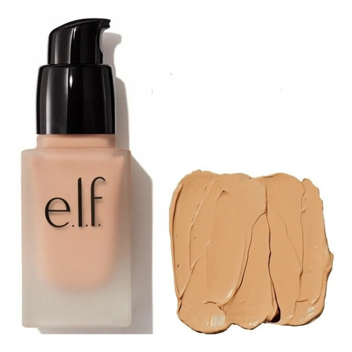 Base de maquillaje líquida E.L.F. Flawless. Maquillaje Flawless Satin Foundation tono nude - 20mL 0.68oz