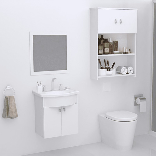 Imagen 7 de 9 de Mueble De Colgar Sobre Inodoro Baño Organizador Botiquin