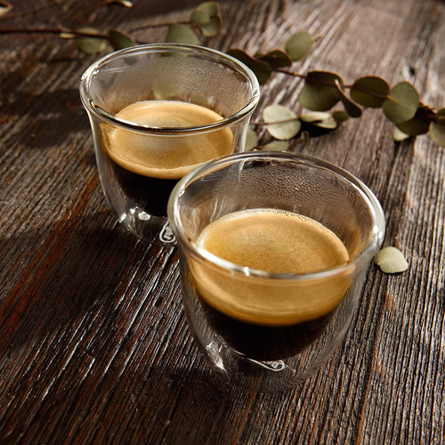 Juego De 2 Vasos De Espresso De'longhi Delonghi De Doble Par