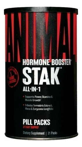 Potenciador Hormonal Universal Nutrition Animal Stak 21 Pack Sin Sabor