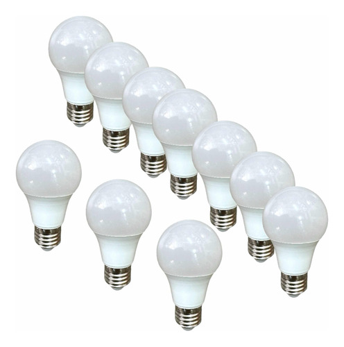 Foco Led 10w Blanco Frío 10pz 720 Lm Foco Led Ahorrador