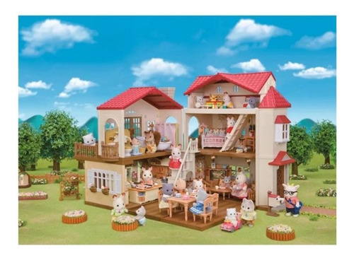Ático secreto con tejado rojo de Sylvanian House Epoch 5708