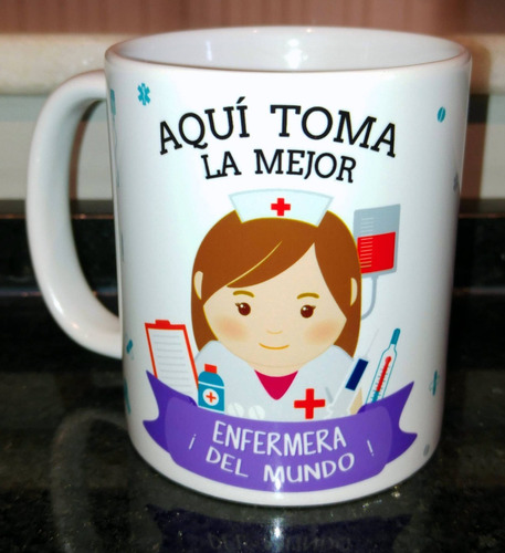 Taza Enfermera Ceramica Profesiones Abogada Maestra Doctor