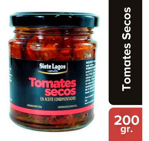 Tomates Deshidratados En Aceite Siete Lagos Origen Turquia