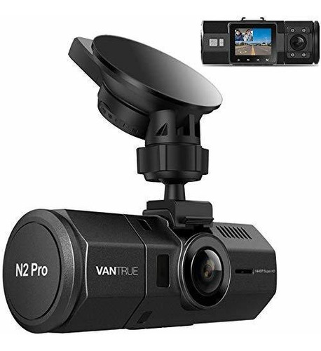 Vantrue Camara Dash N2 Pro Front Y Int Para Automovil Uber