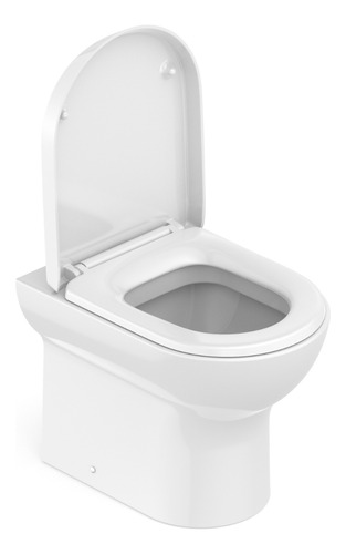 Kit Bacia Vaso Com Assento Pp Soft Close Branco Nexo Roca