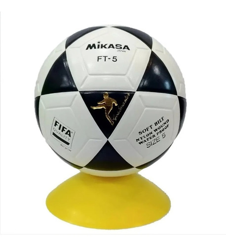 Bola Futevôlei Mikasa Ft-5 Amarela E Preta + Nf