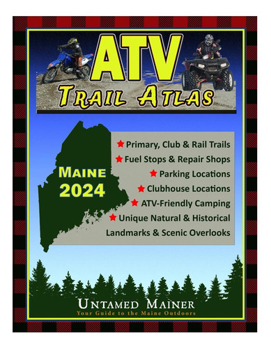 Livro: Atlas Do Mapa De Trilhas De Atv De 2024 Do Maine