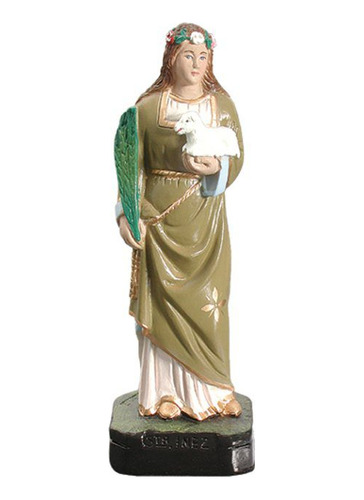 Figura Imagen Virgen Santa Inés 20cm