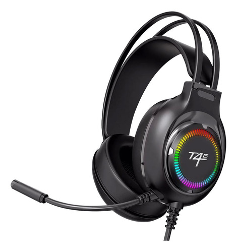 Audífonos Gamer T4g Zero Conexión 3.5mm, Rgb, Negro