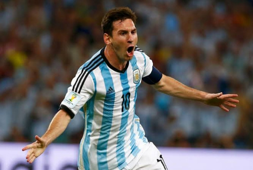 Jersey Adidas Argentina Mundial Brasil 2014 Talla S Messi (Usado)