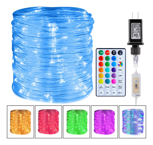 Luces De Cuerda Led Cambiantes Para Exteriores 22 M 16 Color