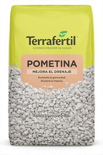 Sustrato Pometina Piedra Pómez Terrafertil X 5 Litros