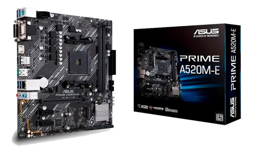 Placa Mae Asus Prime A520m-e Ddr4 Am4 Matx P/ Ryzen