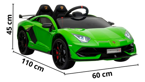 Carro Elétrico Infantil Lamborghini Svj 12v Verde Licenciado