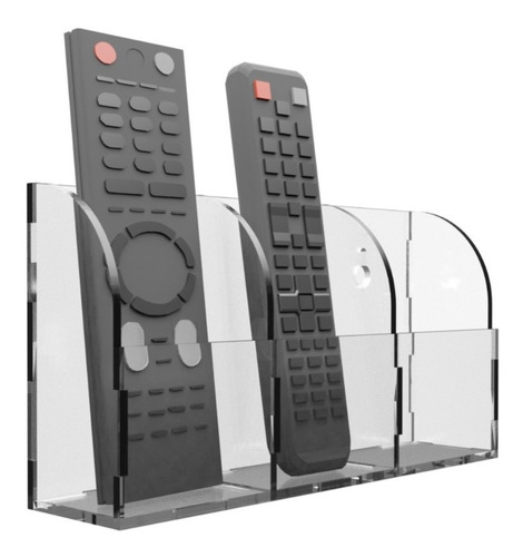 Imagen 1 de 10 de Porta Control Remoto Para Pared Acrílico Base Soporte